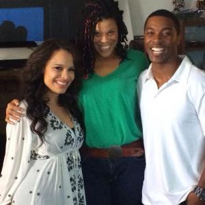 On set of Boxed In with CD Tracy 'Twinkie' Bird & Antonique Smith