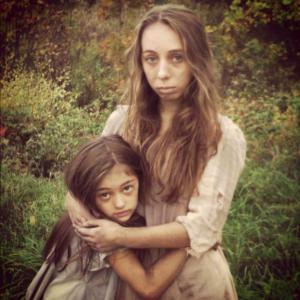 Lola Cook with Allison Alonso as Frail Children in The Green Blade Rises