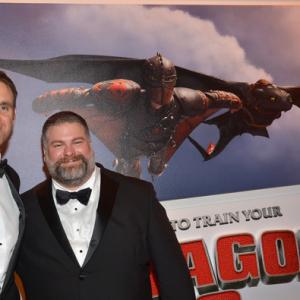 Simon Otto, Head of Character Animation (left) and Dean DeBlois, Director (right) of How to Train Your Dragon 2 at Cannes 2014 World Premiere After Party