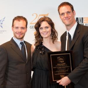 Gabe Hordos, Emily Deschanel, Simon Otto - Genesis Awards 2011