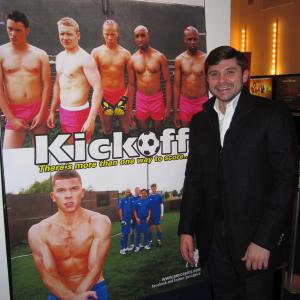 Jay Brown attending the World Premiere of Kick Off at the Iris Prize Film Festival in Cardiff