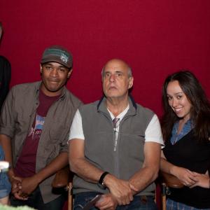 Recording Voice Over for Clockwork Girl with Kevin HannaOsokwe Tychicus Vasquez Justin Langley and Jeffrey Tambor