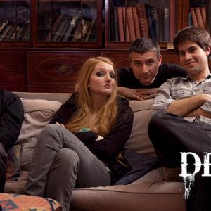 On the set for 'Death' (2012) with Ben Shockley, Claira Watson Parr and Dave Wayman