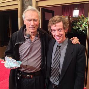 Clint Eastwood and Jon Paul on the set of Jersey Boys!