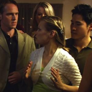 Still of Ryan Hollyman, Sandy Kellerman, Monica Dottor and Winson Won in The Engagement Party.