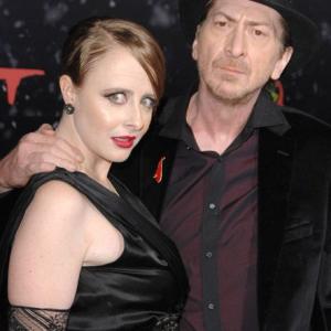 2008 Premiere of THE SPIRIT at Graumann's Chinese Theatre with Frank Miller, right. Special earrings designed by Jo Lichtman for the event. Hair and Make-Up by Camille and Isabelle