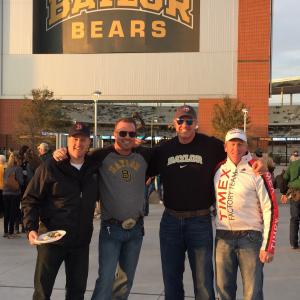 Greg Kelley, Scott Jefferies, Gene Bolton and Brad Kelley at McLane Stadium in Waco, TX.