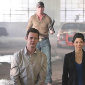 David Hickey, Colin Hanks, Lauren Stamile and Scott Jefferies on The Good Guys episode Bait and Switch.