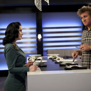 Still of Dita Von Teese and Curtis Stone in Top Chef Masters 2009