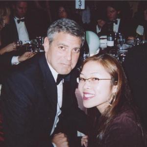 George Clooney, Claire Lanay at the WGA Awards Feb 2006