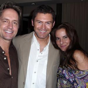 Kate Del Castillo, Guy Ecker and Christian Lanz on the set of 