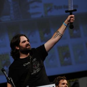 Director Joe Lynch at San Diego ComicCon 2011 presenting his film KNIGHTS OF BADASSDOM