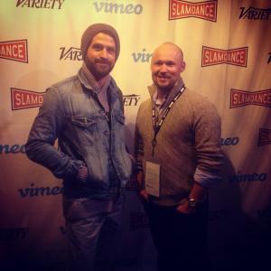 Lance R Marshall and James E Oxford attending the 20th Anniversary Slamdance Film Festival Party in Park City UT 1172014