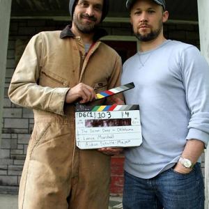 Actor/Writer/Director Lance R. Marshall and Exec. Producer James E. Oxford on the set of 'The Demon Deep in Oklahoma.'