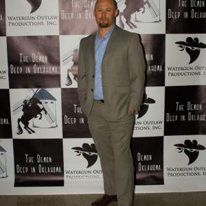 Executive Producer James E. Oxford at the private NYC screening of 'The Demon Deep in Oklahoma.'
