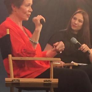Claire Bueno hosts Meet the Actor Celia Imrie QA at the Apple Store Regent Street