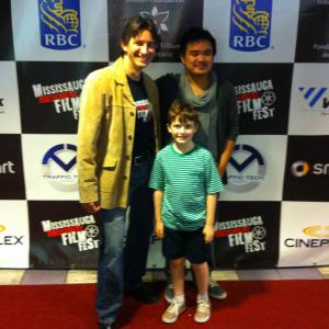 On the MIFF red carpet with my younger self, Luka Mihajlovic and director Kevin Saychareun of Ten