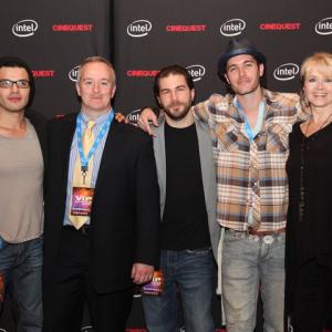 Carlucci Weyant, Tom Conigliaro, Kevin Pugliese, Dustin Dugas Schuetter and Bernadette F. Dugas at the premiere of Samuel Bleak at Cinequest Film Festival.