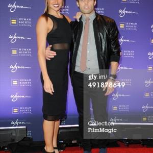 Justin Mortelliti and Becca Kotte at the 9th Annual Human Rights Campaign Gala at The Wynn, Las Vegas