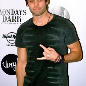 Justin Mortelliti arrives at the charity event Mondays Dark at Vinyl in Las Vegas