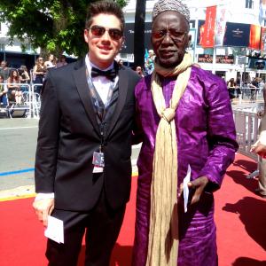 Mark Ratzlaff with director Souleymane Ciss at the Cannes Film Festival