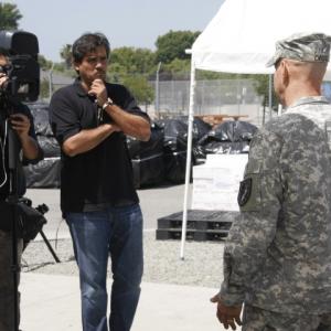 Interviewing Military Commander in CA prepping for Feature FIlm The Abandoned Project