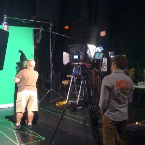 Shooting green screen insert FX for the national Wizard of Oz theater tour.