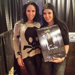 Ozzie Aziz & Jasmine st clair at the Horror convention for Blue Suede