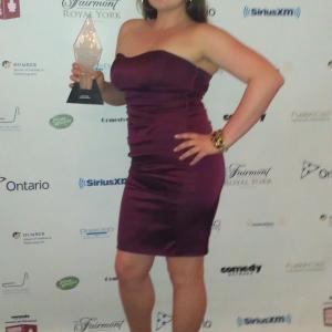 Lauren Ash post her 2012 Canadian Comedy Award win for her work in Almost Heroes!
