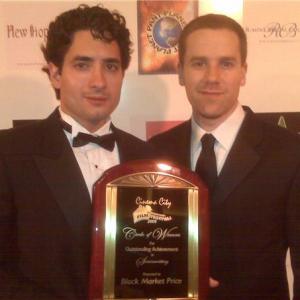 Best Screenplay Award for Black Market Price for screenwriters Guile Branco and Brian Trichon