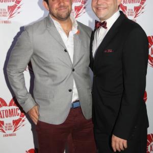 Gregory Bonsignore  Jeremy Kushnier  Opening Night Atomic The Musical OffBroadway