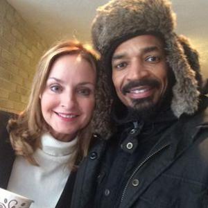With Eddie Steeples on set of Pilot Rock  a Hard Place