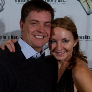 With Jim Breuer at wrap party for pilot 