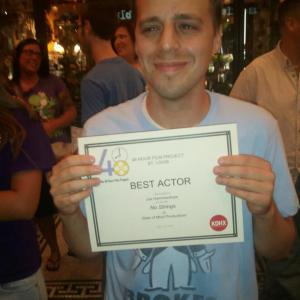 Award for Best Actor of the 2012 St Louis 48 Hour Film Project for the film No Strings 2012