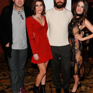 Lizzy Caplan, Martin Starr, Alison Brie and Michael Mohan at event of Save the Date (2012)