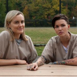 Still of Taylor Schilling and Ruby Rose in Orange Is the New Black (2013)