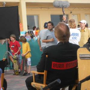 On the set of Burn Notice with Kent Lefebvre and Nicholas Alexander