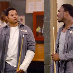 Still of Terrence Howard and 50 Cent in Get Rich or Die Tryin 2005