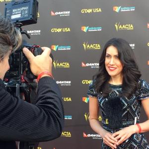 Qantas Red Carpet Reporter for G'Day USA LA Gala 2015