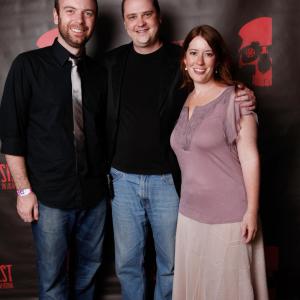 With Mike Flanagan and Courtney Bell at Shriekfest 2011