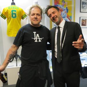 David Arquette (actor)and Mark Rooney (musician/composer)