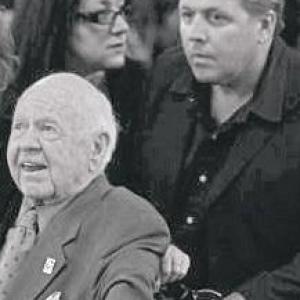 Mickey Rooney Charlene Rooney and Mark Rooney at Michael Jackson Funeral Service
