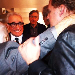 Mickey Rooney and son Mark Rooney with Martin Scorsese Robert De Niro Steven Spielberg