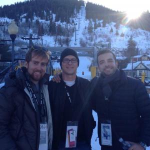 The team behind the feature film Little Hope Was Arson enjoying the Park City premiere of the film at Slamdance Film Festival 2014 LR Bryan Storkel Executive Producer Theo Love DirectorProducer and Trenton Waterson Producer