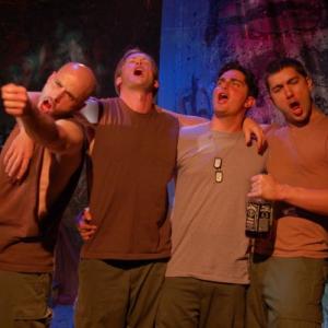 Mike Heger, Devin Skrade, Jay Seals, Adam Simon in Tracers at the Elephant Theatre LA, CA 2009