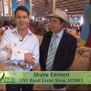 Shane Emmett, The Easter Show live cross, 9am with David and Kim