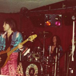 Clinton Morgan drumming for funk rock outfit TAO with Ken Davis at The Raffles 1977