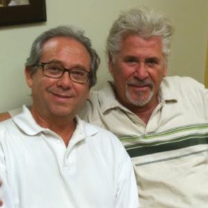 David Japka with Barry Boswick behind the scenes of Blast Vegas