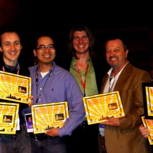 Nashville 2014 Screenwriting Competition Winners with Michael Wood  competition administrator