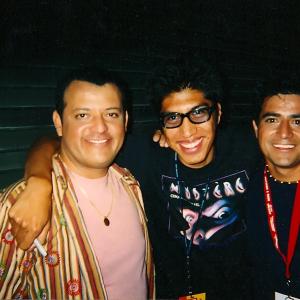 Gabriel Rivera with Paul Rodriguez and Alex Raymundo backstage at the Original Latin Kings of Comedy.